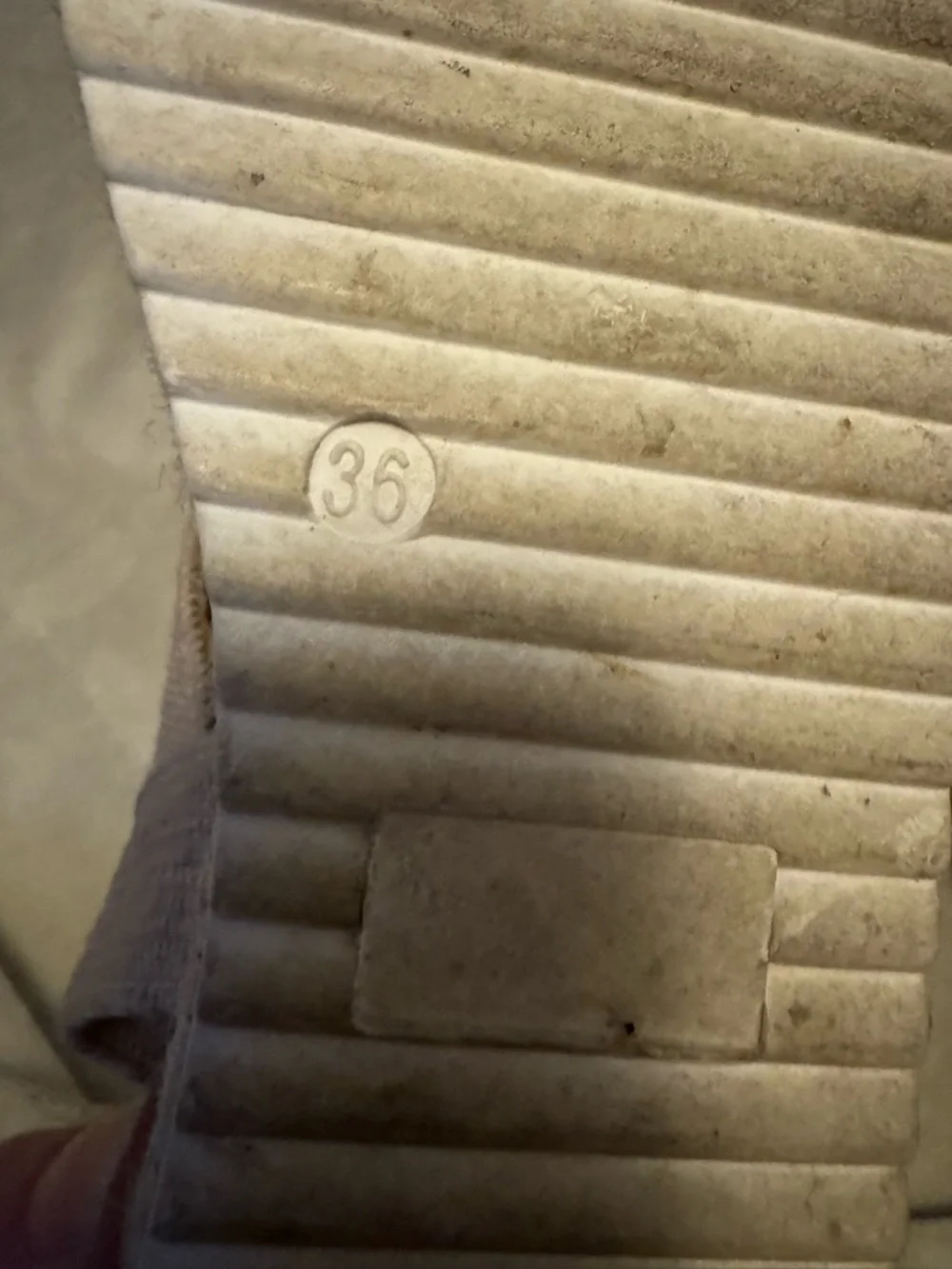 Jenny Fairy Platform Espadrille Sandals Beige Strappy Size 6 - Picture 7 of 7